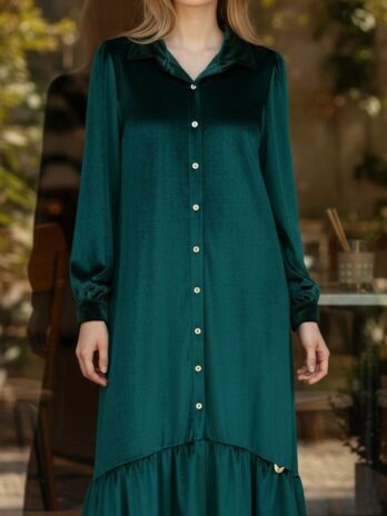 Vestido Veludo Camiseiro