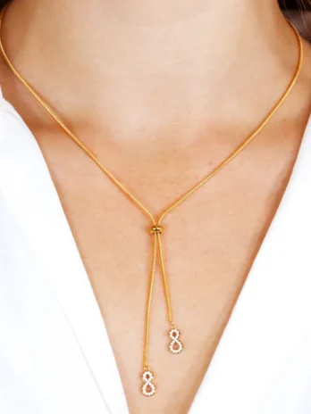 Colar Infinito C/ Zircónias