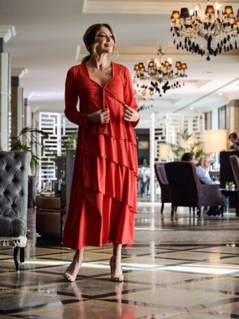 Vestido Folhos C/ Atilho