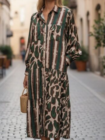 Vestido Camiseiro Acetinado