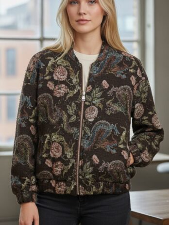 Bomber Bordado Flores