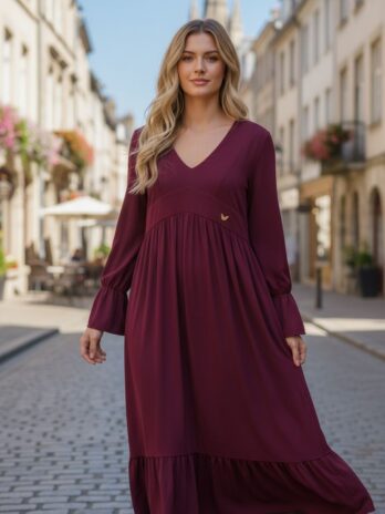 Vestido Licra Fria Decote V