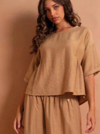 Blusa Franzidos Laterais