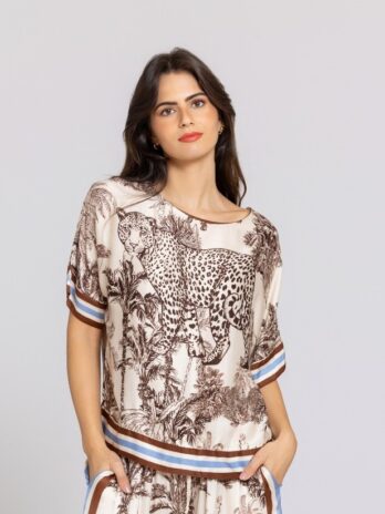 Blusa Cetim Savana