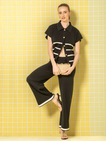 Colete Riscas C/ Botões