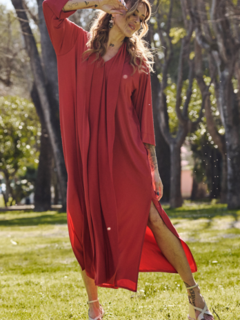 Vestido Licra Fria Kaftan