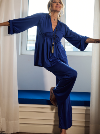 Pantalona Licra Fria C/ Pregas