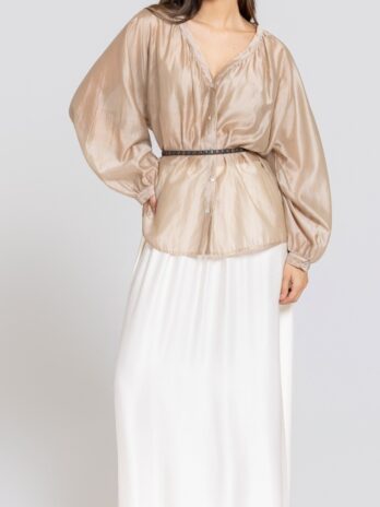 Camisa Liocel Mangas Balão C/ Folhos