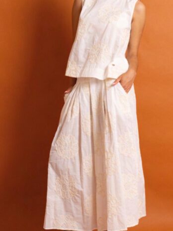 Blusa Bordada Flores / Lantejoulas