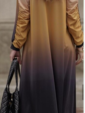 Vestido Licra Fria Manga Franzida