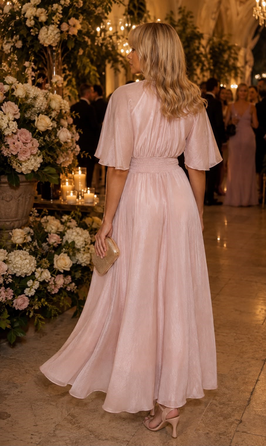 Vestido Liocel C/ Laçada / Pregadeira Flor - Image 3