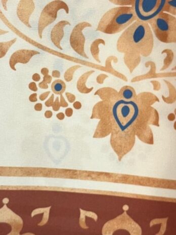 Saia Calça Cetim Estampada