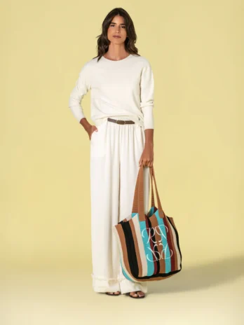 Camisola Decote Redondo C/ Relevo