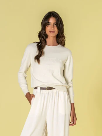 Camisola Decote Redondo C/ Relevo