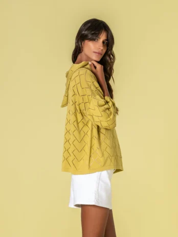 Camisola C/ Capuz Corações Perfurados