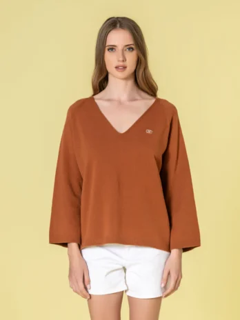 Camisola Decote V C/ Símbolo