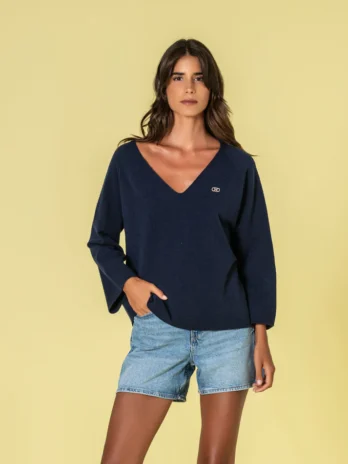 Camisola Decote V C/ Símbolo