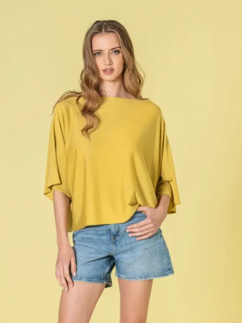 Camisola Oversize Decote Redondo