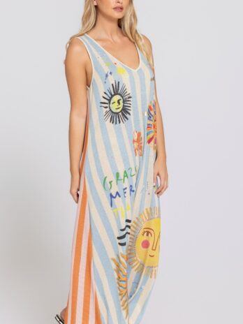 Vestido Comprido Lurex Sol