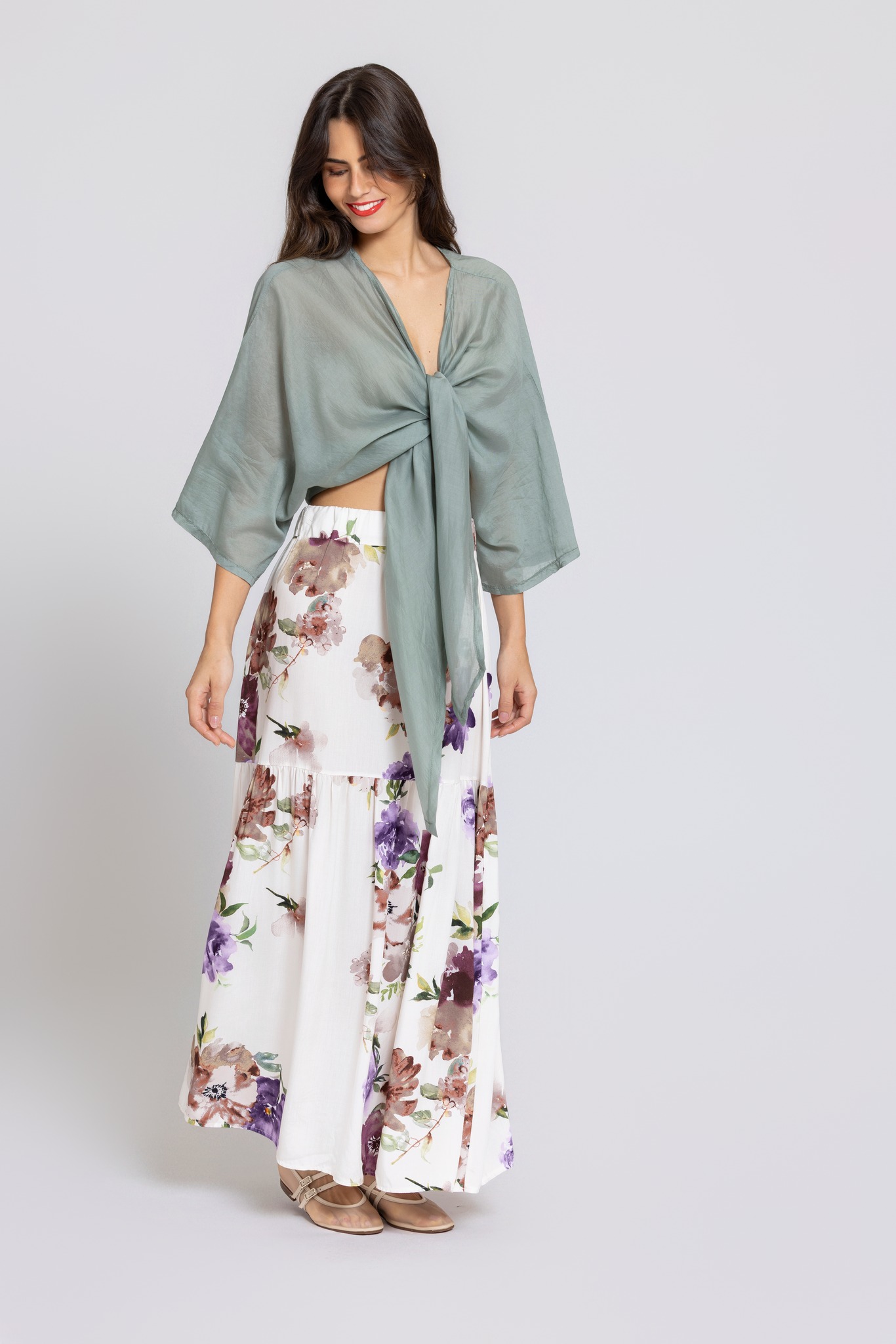 Bolero Tecido Leve C/ Laçada