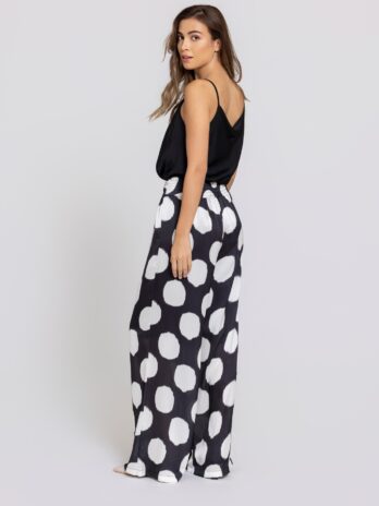 Pantalona Cetim Bolas Desfocadas