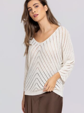 Camisola Malha Perfurada C/ Lurex