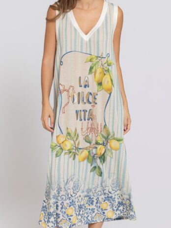 Vestido Comprido Lurex Dolce Vita