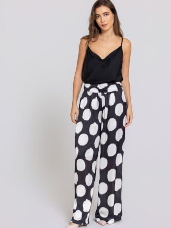 Pantalona Cetim Bolas Desfocadas