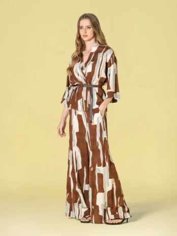 Pantalona C/ Padrão Geométrico