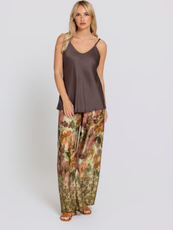 Top Alça Fina Acetinado