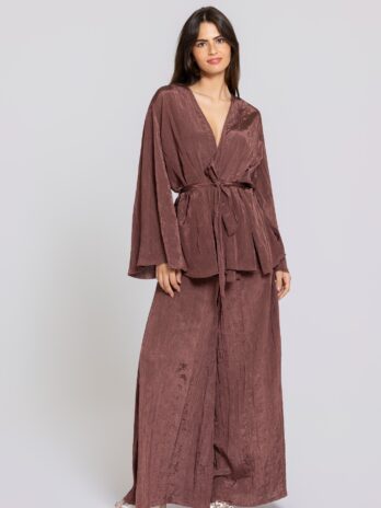 Saia / Calça Cetim Enrugado