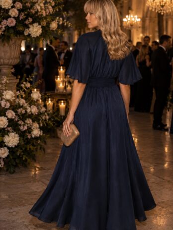 Vestido Liocel C/ Laçada / Pregadeira Flor