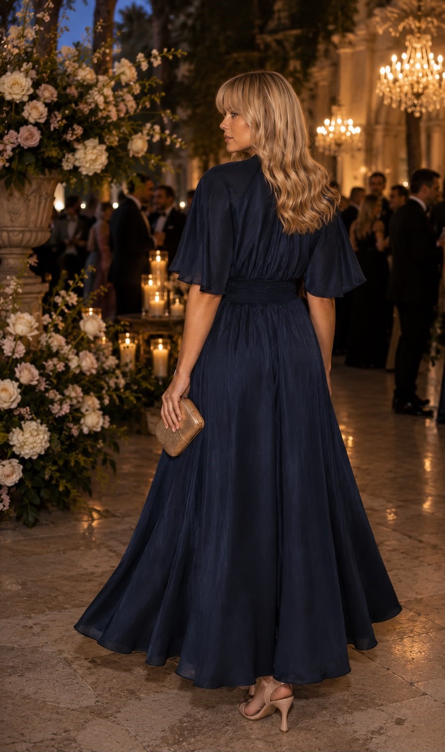 Vestido Liocel C/ Laçada / Pregadeira Flor - Image 2