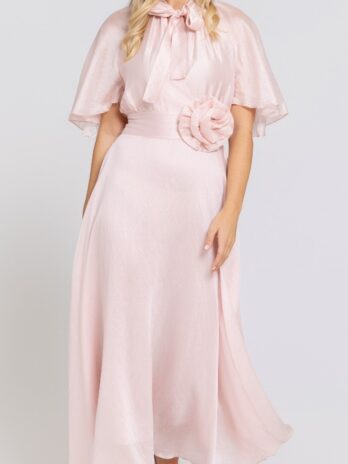 Vestido Liocel C/ Laçada / Pregadeira Flor