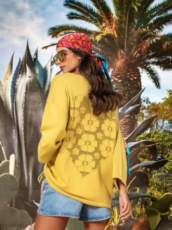 Camisola C/ Coração Pointelle Costas