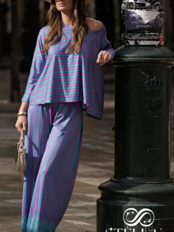 Calça Pantalona Estampada