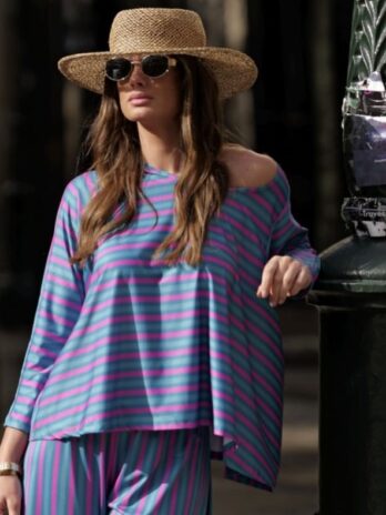 Blusa Riscas Licra Fria