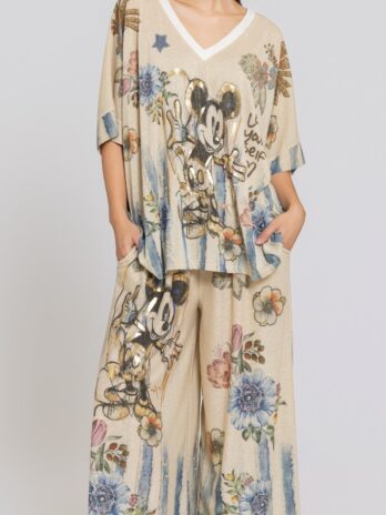 Túnica C/ Lurex Mickey Mouse