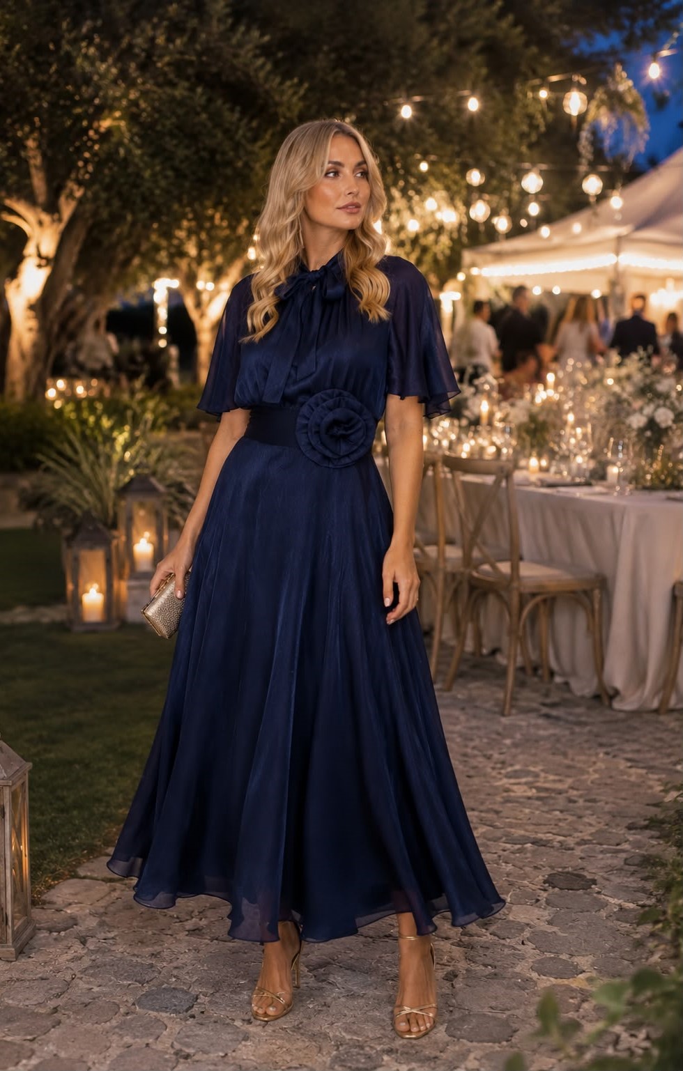 Vestido Liocel C/ Laçada / Pregadeira Flor - Image 5