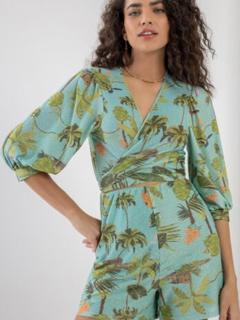 Macacão Curto C/ Lurex