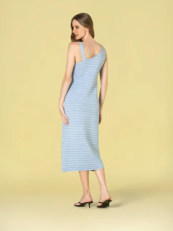 Vestido Lurex Detalhe Fivela