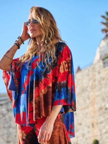 Blusa Estampada Licra Fria Oversize