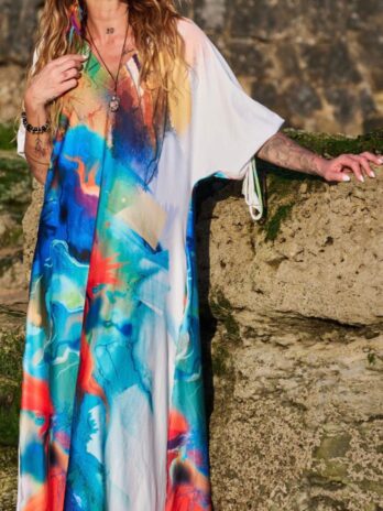 Kaftan Licra Premium C/ Atilho Manga