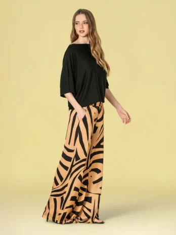 Calças C/ Padrão Geométrico