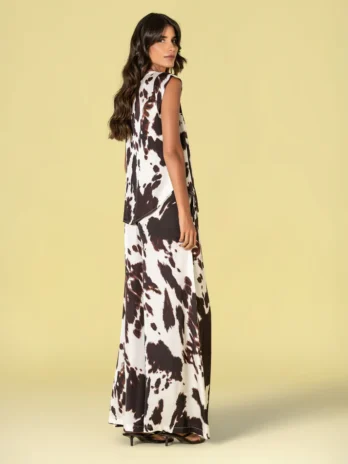 Blusa C/ Botões Animal Print