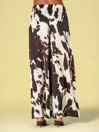 Calças Largas Animal Print