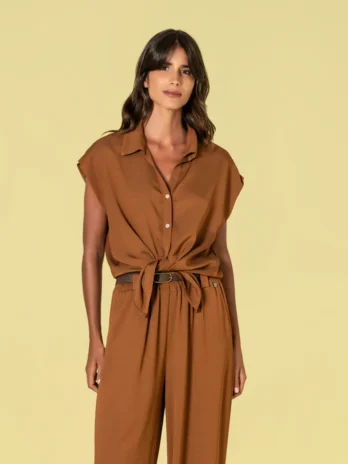 Blusa / Camisa C/ Botões / Nó