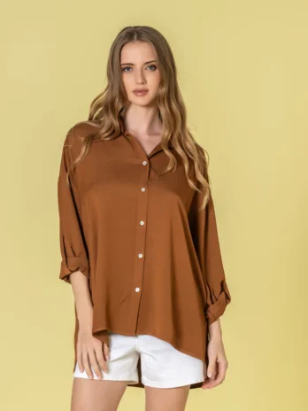 Camisa Comprida C/ Mangas Ajustáveis