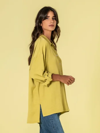 Camisa Comprida C/ Mangas Ajustáveis