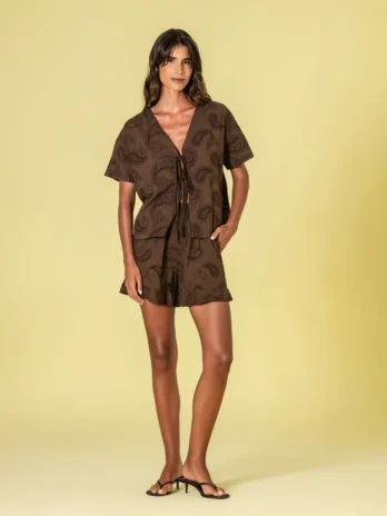 Calções Bordado Inglês